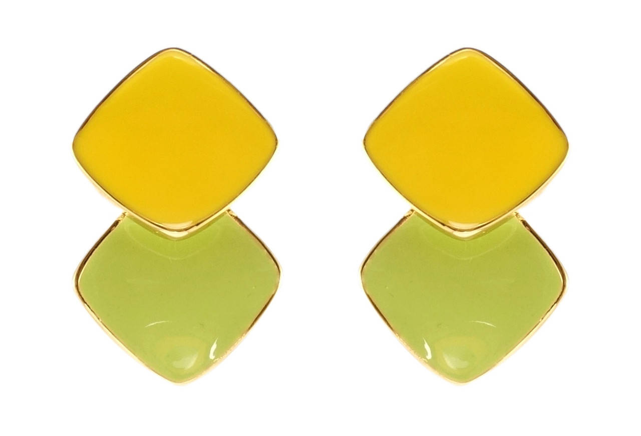 Серьги Xuping JEAN GOUJON Позолота 14K игла серебро 925 гвоздики (пусеты) "Два ромба с желто-зеленой эмалью"
Серьги Xuping JEAN GOUJON Позолота 14K игла серебро 925 гвоздики (пусеты) "Два ромба с желто-зеленой эмалью"