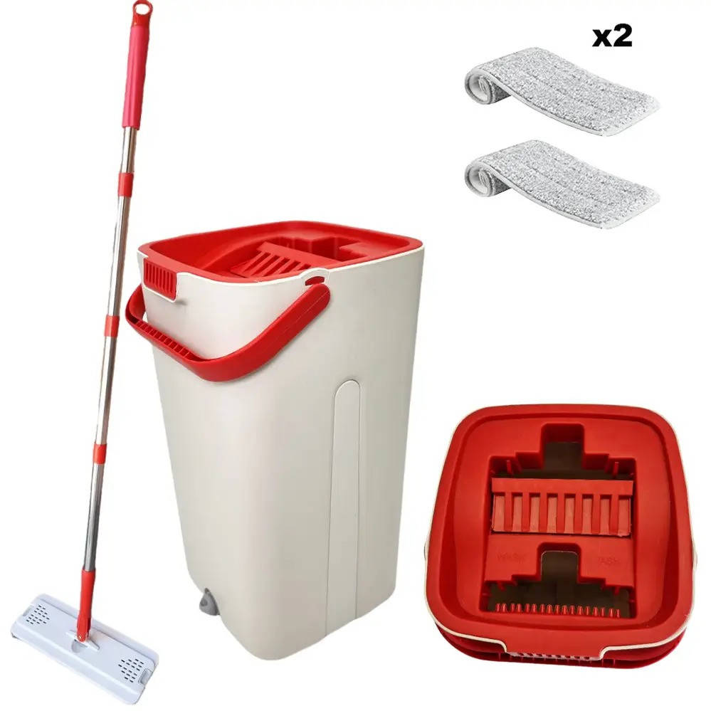 Швабра-лентяйка Scratch Cleaning Mop 2 в 1 комплект швабра и ведро с автоматическим отжимом для уборки, Красный
Швабра-лентяйка Scratch Cleaning Mop 2 в 1 комплект швабра и ведро с автоматическим отжимом для уборки, Красный