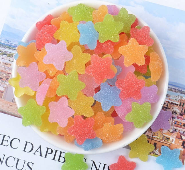 5шт, Кабошоны, серединки "Звездочки сахарные микс 1" 18х18мм 
5шт, Кабошоны, серединки "Звездочки сахарные микс 1" 18х18мм