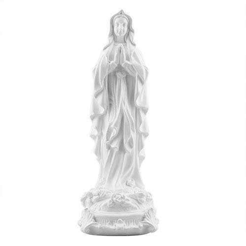 Статуэтка Дева Мария с розами белая, (гипс) R0205(G), Белый 
Статуэтка Дева Мария с розами белая, (гипс) R0205(G), Белый