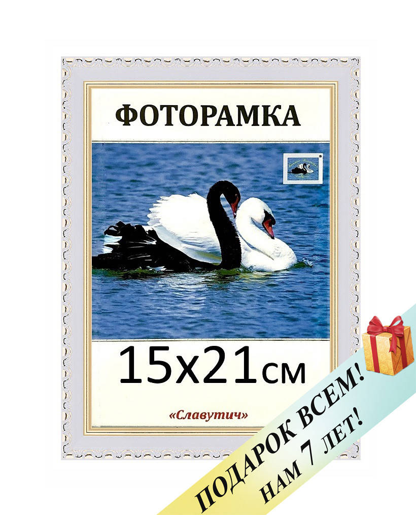 Фоторамка пластиковая А5 15х21, белая. Рамка для фото дипломов сертификатов грамот. Код 1713-14, Белый
Фоторамка пластиковая А5 15х21, белая. Рамка для фото дипломов сертификатов грамот. Код 1713-14, Белый