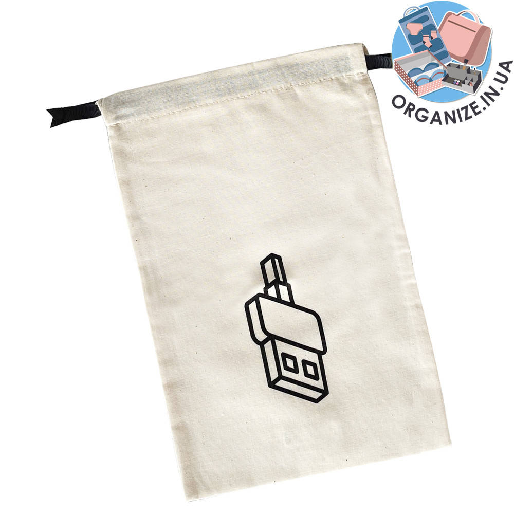 Мешок хлопковый для зарядок и гаджетов 20*30 см Gadget (светлый), Бежевый
Мешок хлопковый для зарядок и гаджетов 20*30 см Gadget (светлый), Бежевый