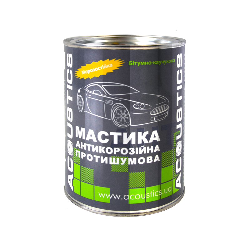 Мастика антикоррозионная противошумная Acoustics битумно-каучуковая, банка 0,8кг, Черный
Мастика антикоррозионная противошумная Acoustics битумно-каучуковая, банка 0,8кг, Черный