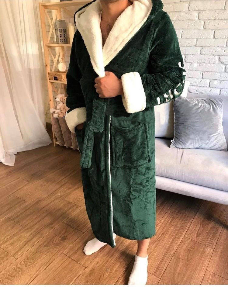 Теплый зеленый махровый мужской халат с надписью, Размер S, M, L, XL, XXL,3XL (44-60)
Теплый зеленый махровый мужской халат с надписью, Размер S, M, L, XL, XXL,3XL (44-60)