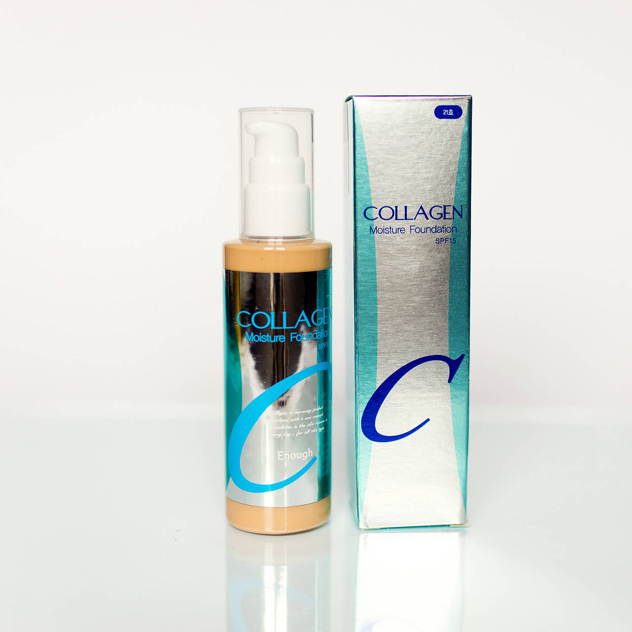 Увлажняющий тональный крем с коллагеном, 21 тон Enough Collagen Moisture Foundation SPF 15
Увлажняющий тональный крем с коллагеном, 21 тон Enough Collagen Moisture Foundation SPF 15