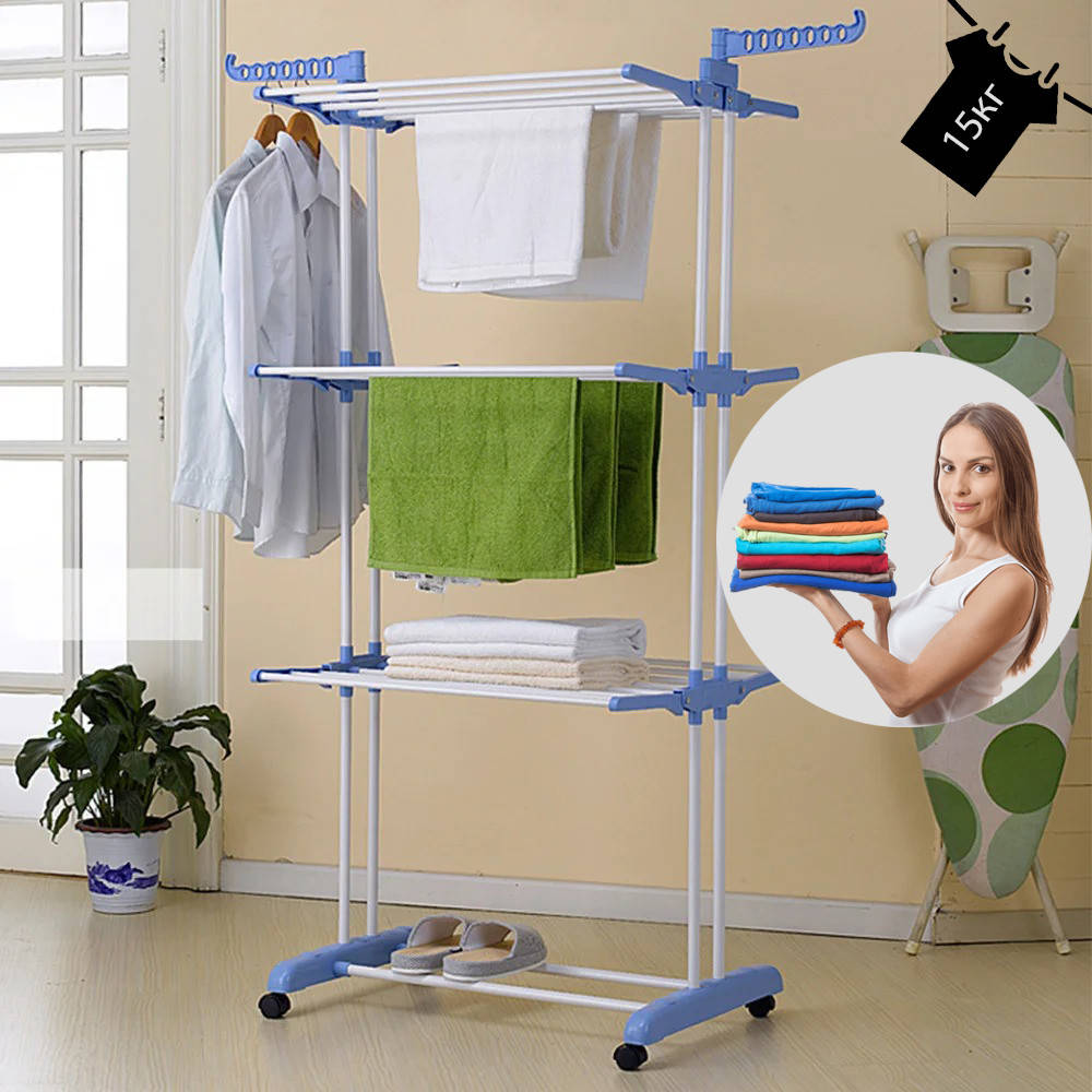 Сушка для белья складная Garment Rack 3 яруса Напольная Раскладная Вертикальная Стелаж для просушки YLW
Сушка для белья складная Garment Rack 3 яруса Напольная Раскладная Вертикальная Стелаж для просушки YLW