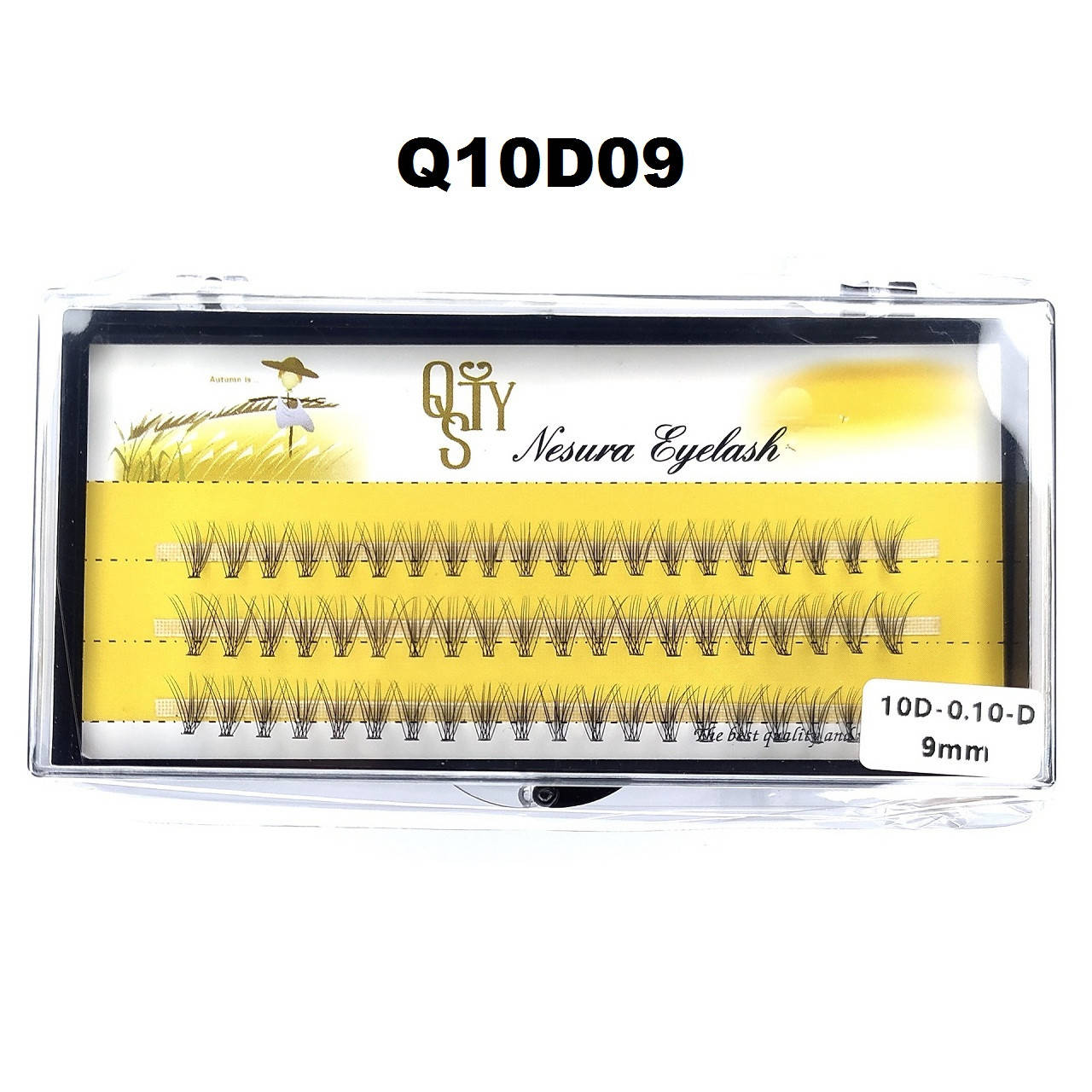 Ресницы QSTY Nesura Eyelash 10D, 9 мм, изгиб D, 0,10, 60 пучков Несура ресницы пучки, Черный
Ресницы QSTY Nesura Eyelash 10D, 9 мм, изгиб D, 0,10, 60 пучков Несура ресницы пучки, Черный
