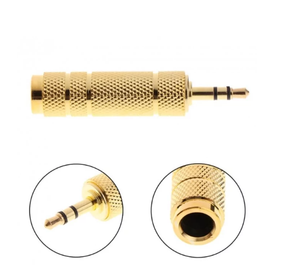 Переходник аудио 6.3 мм Jack Female - 3.5 мм Jack Male Gold. Перехідник 6,3 mm на 3,5 mm HG44X, Золотистый
Переходник аудио 6.3 мм Jack Female - 3.5 мм Jack Male Gold. Перехідник 6,3 mm на 3,5 mm HG44X, Золотистый