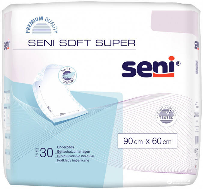 Пеленки SENI SOFT 60 x 90 см 30 шт
Пеленки SENI SOFT 60 x 90 см 30 шт