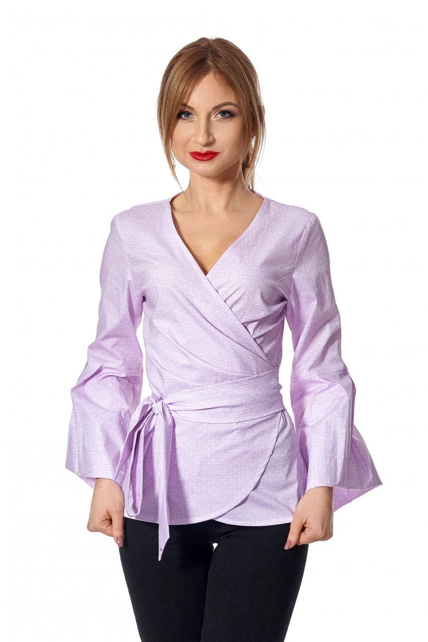 Женская блуза на запах розовая размеры 42-44, 46-48, Разные цвета 
Женская блуза на запах розовая размеры 42-44, 46-48, Разные цвета