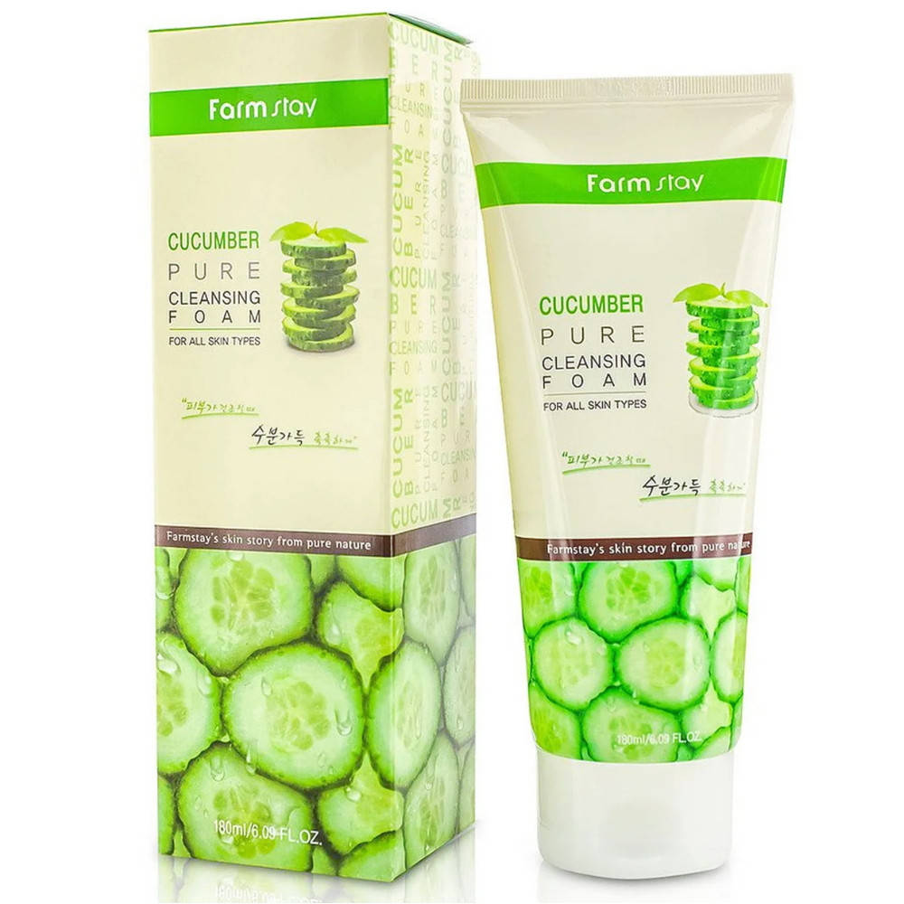 Пенка для умывания лица с экстрактом огурца Farmstay Cucumber Pure Cleansing Foam 180 мл (8809480771163)
Пенка для умывания лица с экстрактом огурца Farmstay Cucumber Pure Cleansing Foam 180 мл (8809480771163)