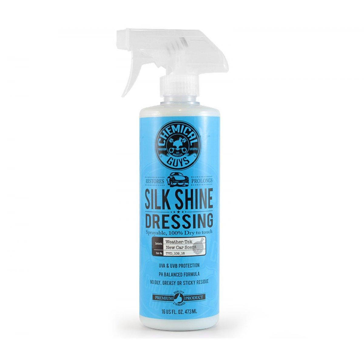Очиститель и полироль для пластика авто Chemical Guys Silk Shine Sprayable Dressing, Белый
Очиститель и полироль для пластика авто Chemical Guys Silk Shine Sprayable Dressing, Белый
