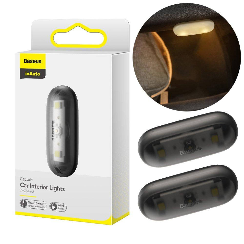 Светодиодная лампа в салон автомобиля Baseus Capsule Car Interior Lights (2шт/уп) Black (DGXW-01)
Светодиодная лампа в салон автомобиля Baseus Capsule Car Interior Lights (2шт/уп) Black (DGXW-01)