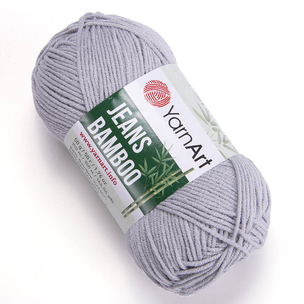 Yarnart Jeans Bamboo (ЯрнАрт Джинс Бамбук) № 127 светло-серый (Пряжа бамбук, нитки для вязания)
Yarnart Jeans Bamboo (ЯрнАрт Джинс Бамбук) № 127 светло-серый (Пряжа бамбук, нитки для вязания)