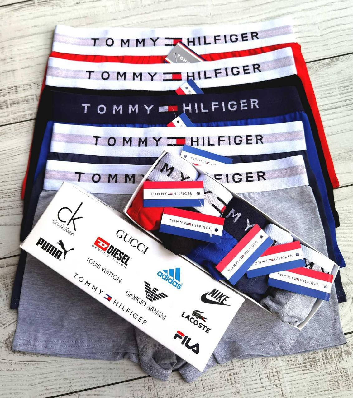 Трусы боксеры мужские Tommy Hilfiger 5 шт в коробке / трусы мужские Боксеры труси нижнее белье томми, Разные цвета
Трусы боксеры мужские Tommy Hilfiger 5 шт в коробке / трусы мужские Боксеры труси нижнее белье томми, Разные цвета