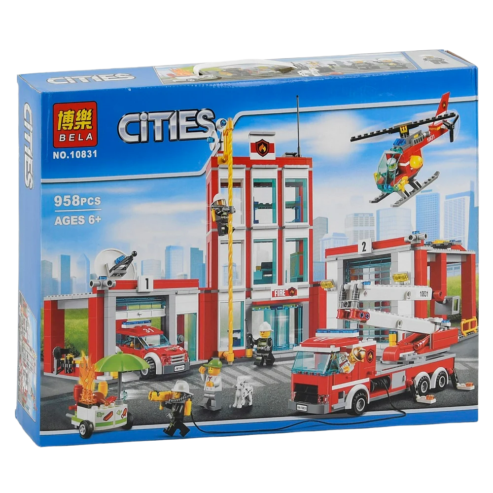Конструктор Bela Cities Пожарная станция 958 деталей, Разные цвета
Конструктор Bela Cities Пожарная станция 958 деталей, Разные цвета
