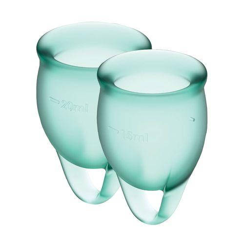 Набор менструальных чаш Satisfyer Feel Confident (dark green), 15мл и 20мл, мешочек для хранения
Набор менструальных чаш Satisfyer Feel Confident (dark green), 15мл и 20мл, мешочек для хранения