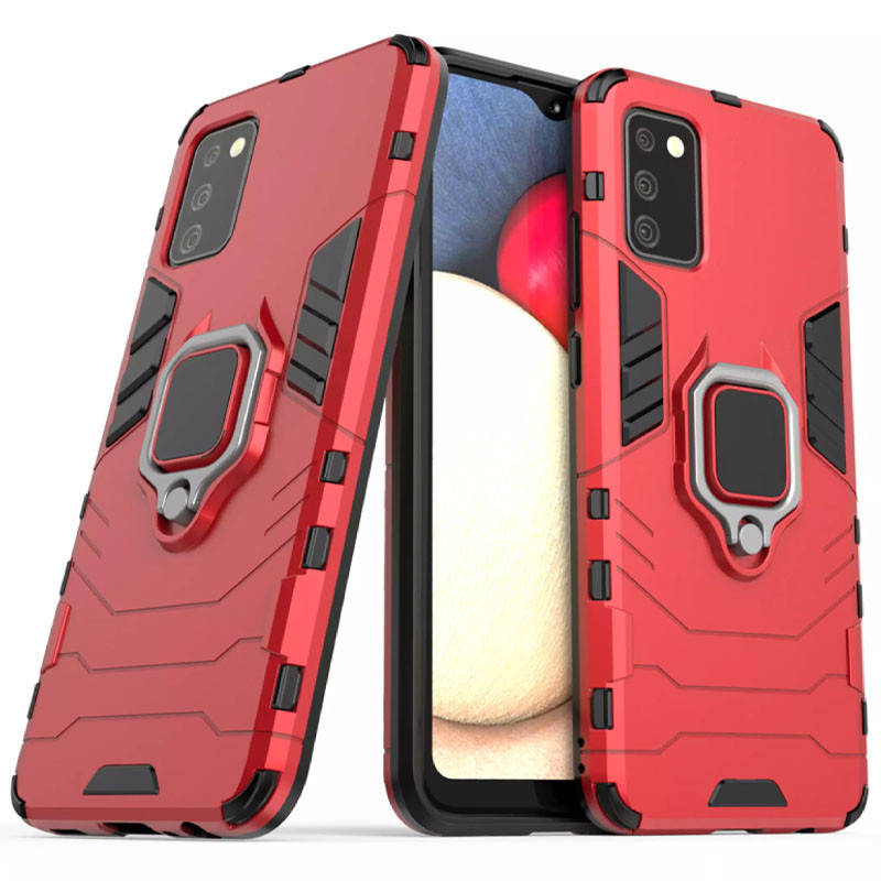 Чехол для samsung a02s / самсунг а02s противоударный чехол с кольцом подставкой (красный)
Чехол для samsung a02s / самсунг а02s противоударный чехол с кольцом подставкой (красный)