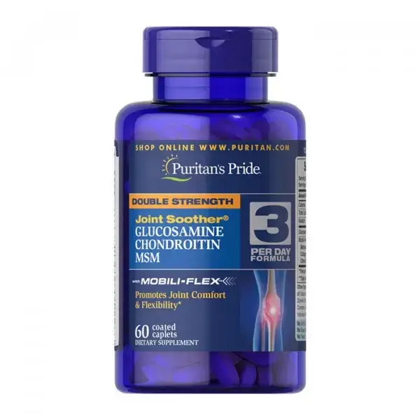 Глюкозамин хондроитин МСМ Puritan's Pride Double Strength Glucosamine Chondroitin MSM 60 caplets
Глюкозамин хондроитин МСМ Puritan's Pride Double Strength Glucosamine Chondroitin MSM 60 caplets