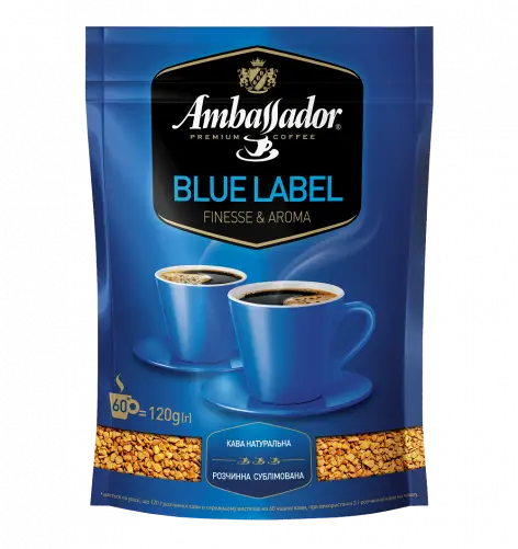 Кофе растворимый Ambassador Blue Label 120 грамм
Кофе растворимый Ambassador Blue Label 120 грамм