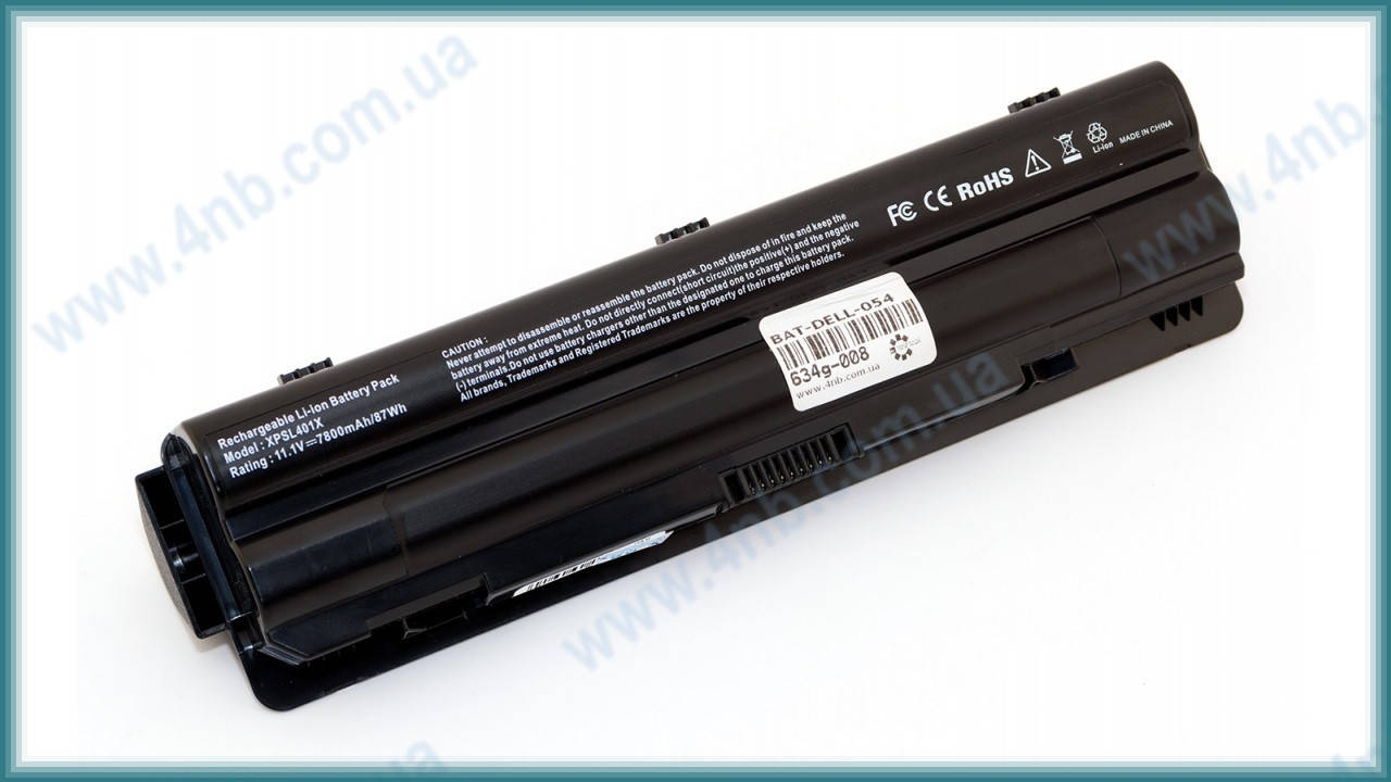 Батарея для ноутбука DELL XPS L401 L402 L501 L502 L701 L702 / 11.1V 7800mAh (87Wh) BLACK OEM (R795X), Черный
Батарея для ноутбука DELL XPS L401 L402 L501 L502 L701 L702 / 11.1V 7800mAh (87Wh) BLACK OEM (R795X), Черный
