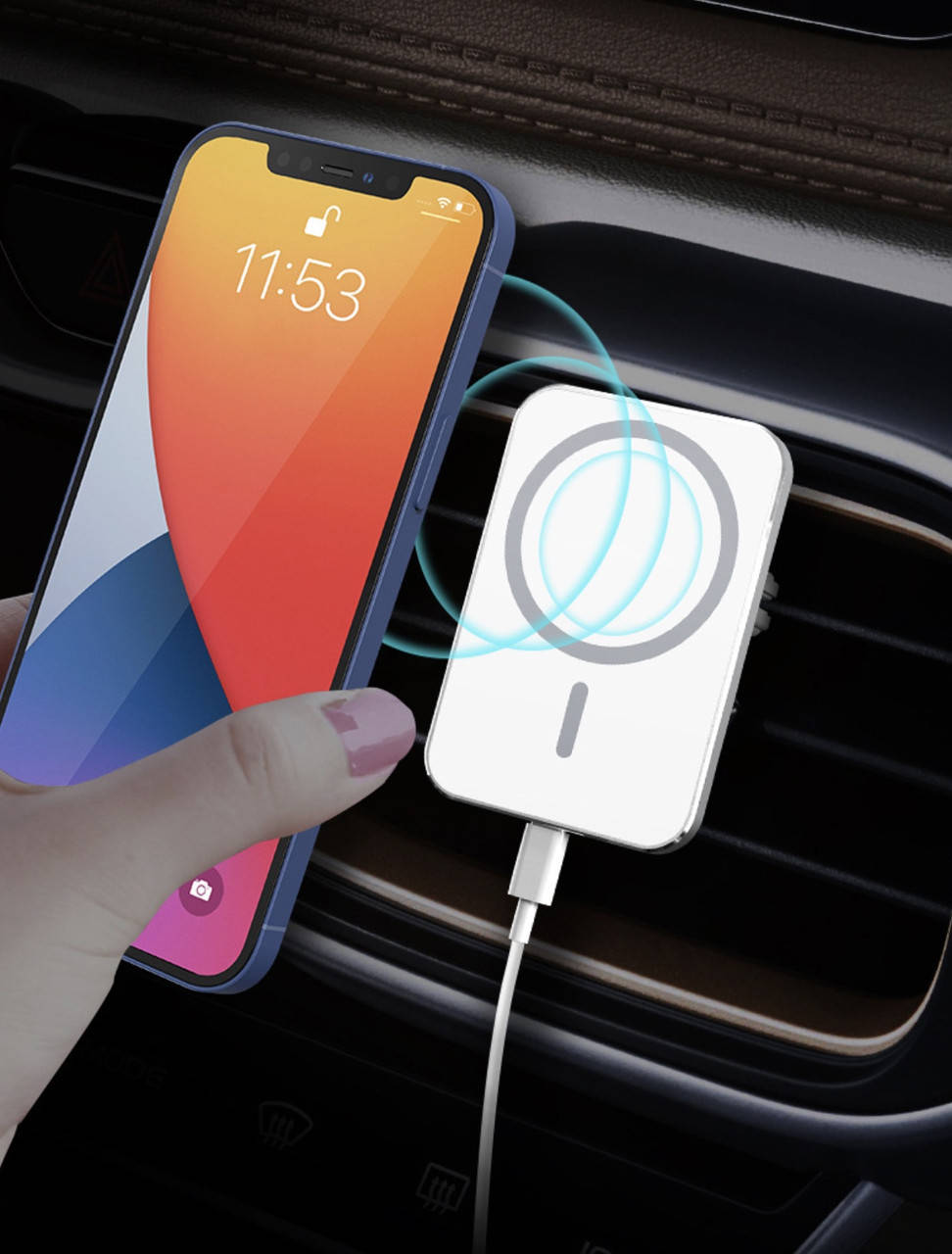 Magsafe держатель в машину с беспроводной зарядкой автодержатель MagSafe X16 для iPhone 12 13
Magsafe держатель в машину с беспроводной зарядкой автодержатель MagSafe X16 для iPhone 12 13