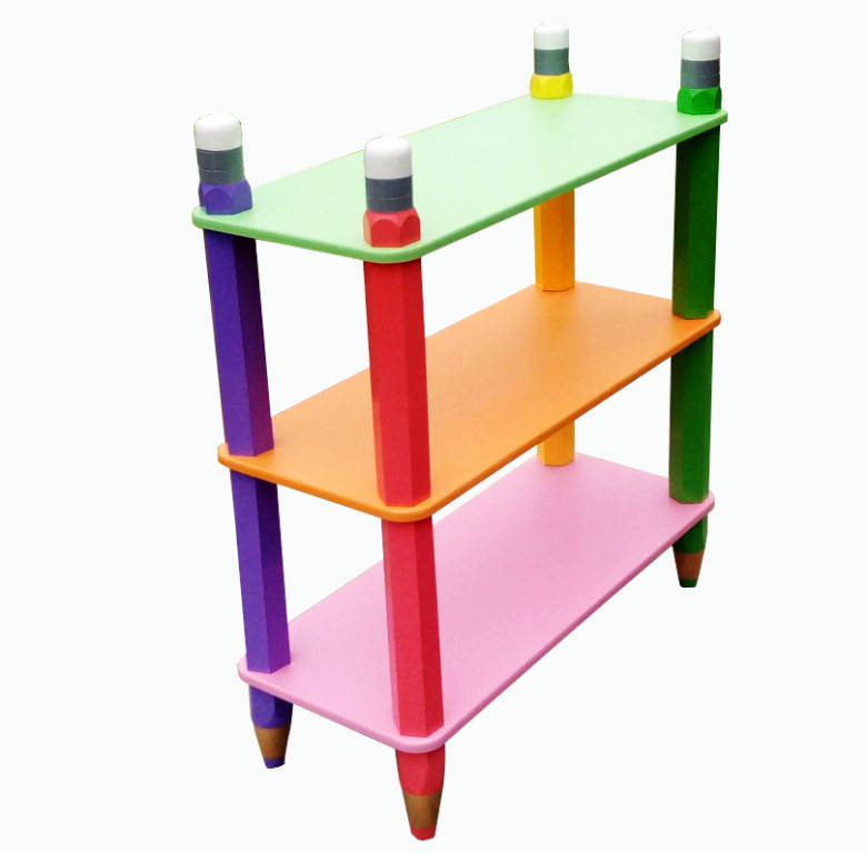 Детский стеллаж - полка “Карандашики”,60*30, 3 полки 
Детский стеллаж - полка “Карандашики”,60*30, 3 полки