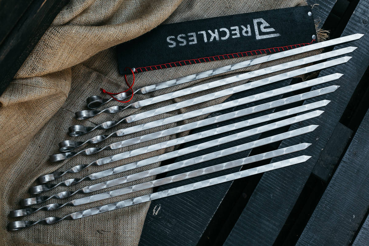 Шампур из нержавеющей стали 700*3*13 мм полированный "чешуя" плоский,комплект из 10 шт в колчане
Шампур из нержавеющей стали 700*3*13 мм полированный "чешуя" плоский,комплект из 10 шт в колчане