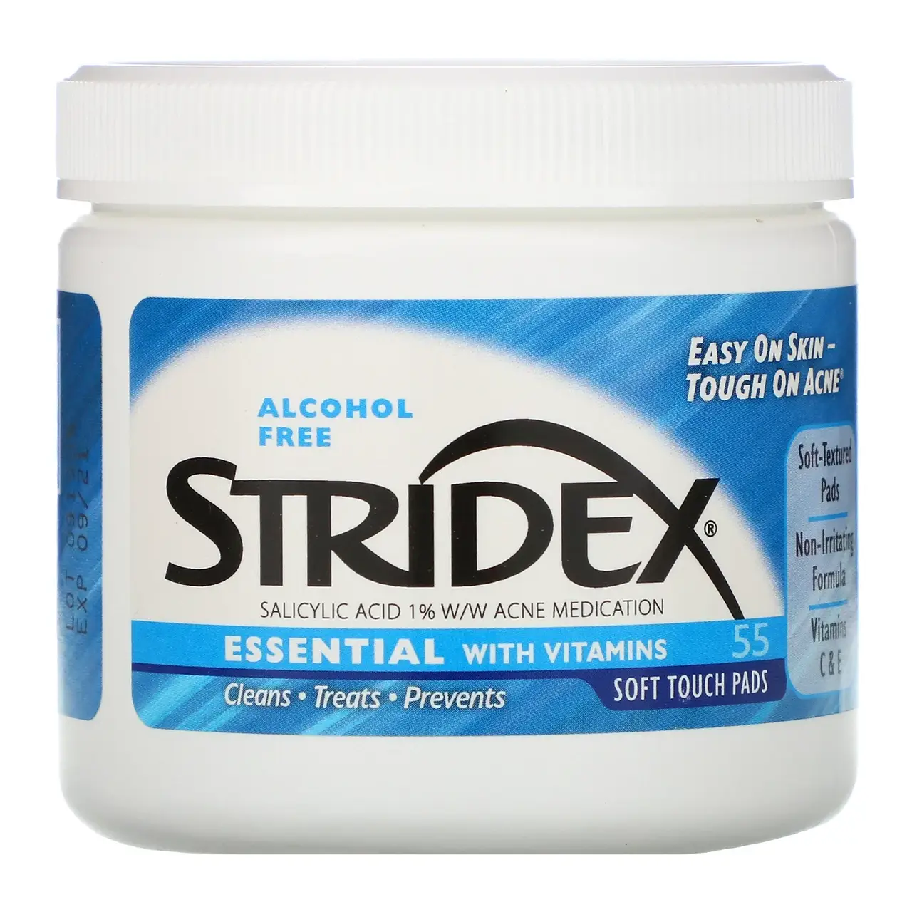 Stridex, Single-Step Acne Control, салфетки от акне не содержащие спирта , 55 мягких салфеток
Stridex, Single-Step Acne Control, салфетки от акне не содержащие спирта , 55 мягких салфеток