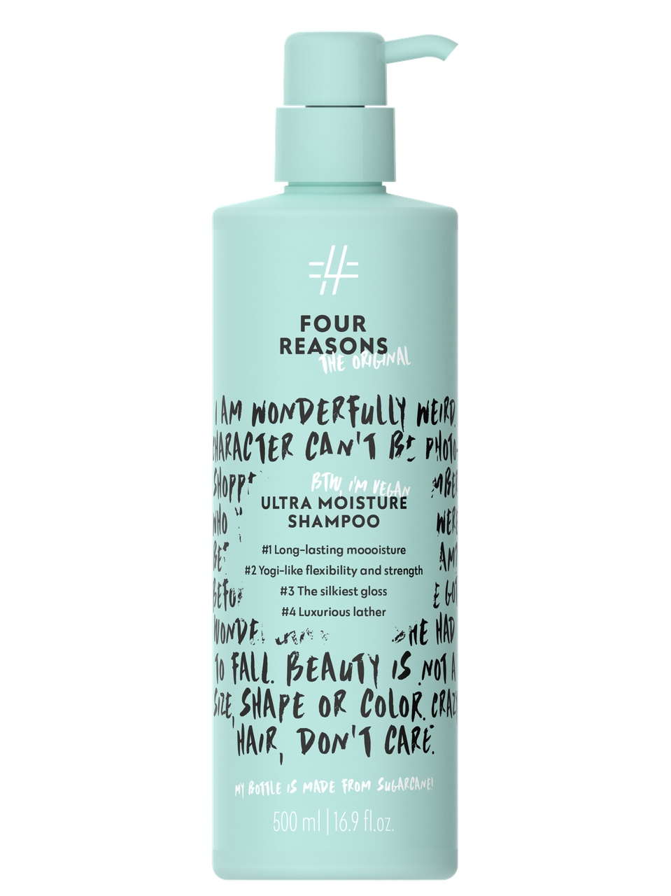 Интенсивно увлажняющий шампунь"FOUR REASONS ORIGINAL Ultra Moisture shampoo" 500 мл
Интенсивно увлажняющий шампунь"FOUR REASONS ORIGINAL Ultra Moisture shampoo" 500 мл