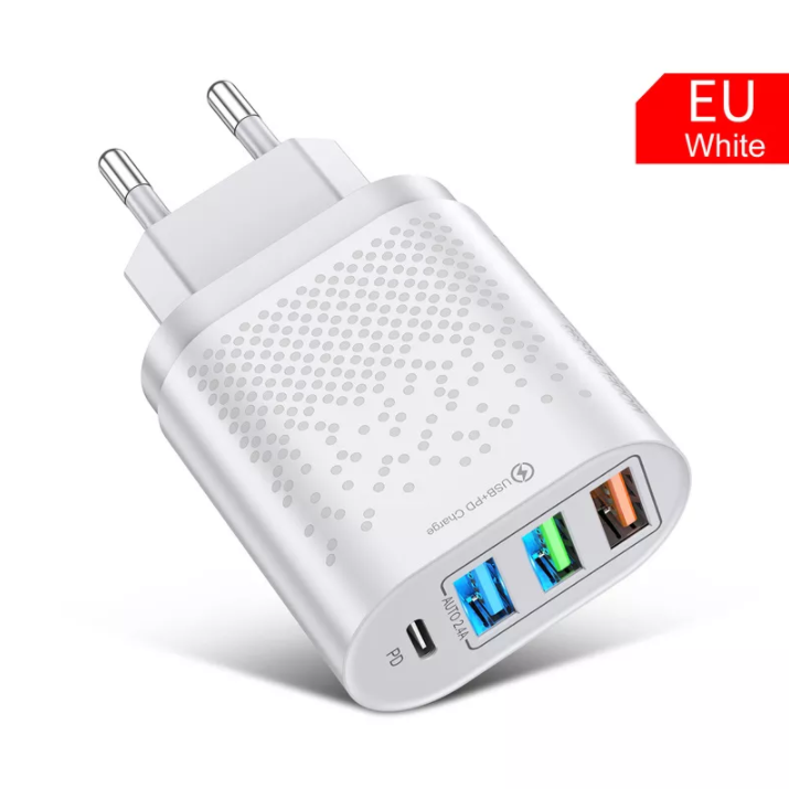 Сетевое зарядное устройство для быстрой зарядки 4 port 48W PD Type-C USB зарядный блок зарядка для телефона 9W, Черный
Сетевое зарядное устройство для быстрой зарядки 4 port 48W PD Type-C USB зарядный блок зарядка для телефона 9W, Черный
