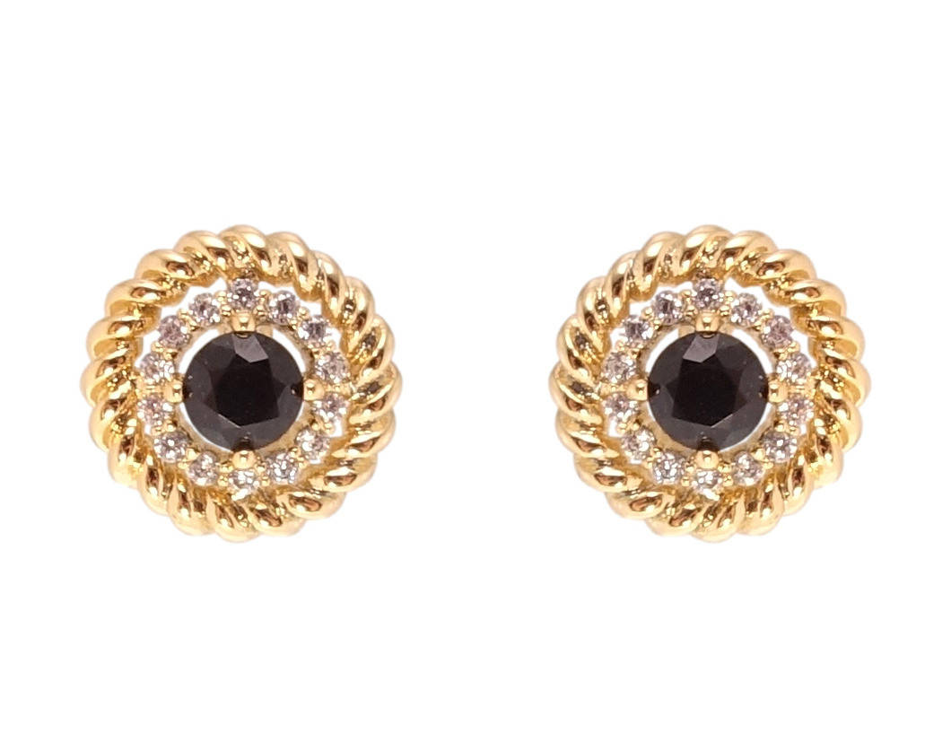 Серьги Xuping Позолота 18K гвоздики (пусеты) "Декоративные колечки с черным кристаллом" ø 9мм
Серьги Xuping Позолота 18K гвоздики (пусеты) "Декоративные колечки с черным кристаллом" ø 9мм