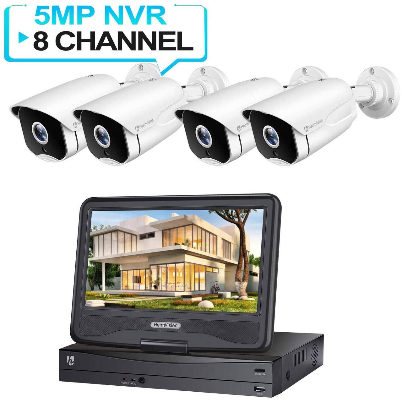 Система видеонаблюдения PoE HeimVision HM541 4 камеры 5MP с 8CH видеорегистратором с 10” монитором
Система видеонаблюдения PoE HeimVision HM541 4 камеры 5MP с 8CH видеорегистратором с 10” монитором
