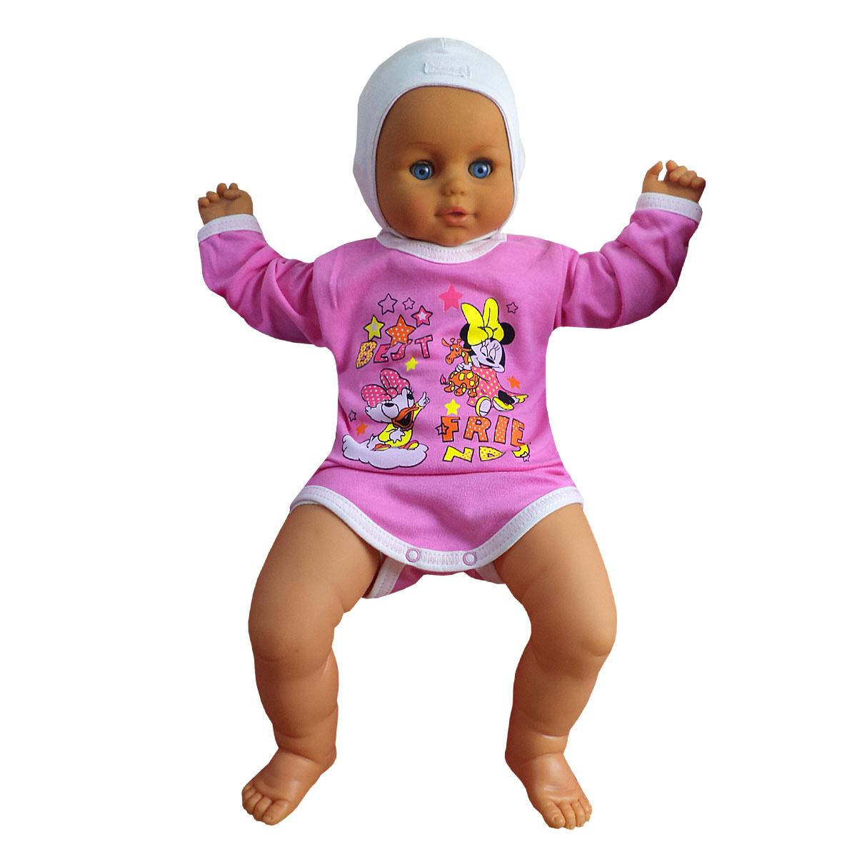 Цветной боди с длинным рукавом для девочки Best Friends интерлок 
Цветной боди с длинным рукавом для девочки Best Friends интерлок