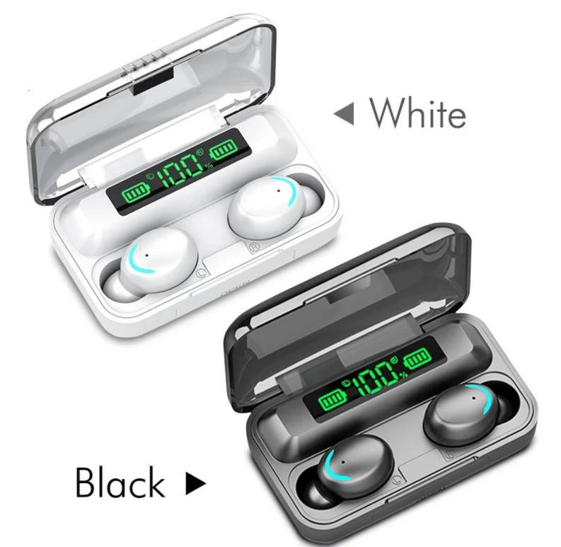 Беспроводные наушники TWS F9-5C Bluetooth сенсорные HD Stereo Heavy Bass PowerBank., Черный 
Беспроводные наушники TWS F9-5C Bluetooth сенсорные HD Stereo Heavy Bass PowerBank., Черный