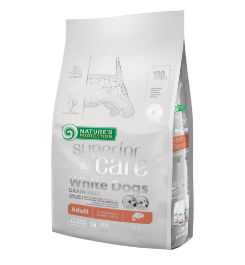Nature's Protection SC White Dogs Grain Free Adult Small and Mini Breeds (Salmon) 1.5 кг
Nature's Protection SC White Dogs Grain Free Adult Small and Mini Breeds (Salmon) 1.5 кг