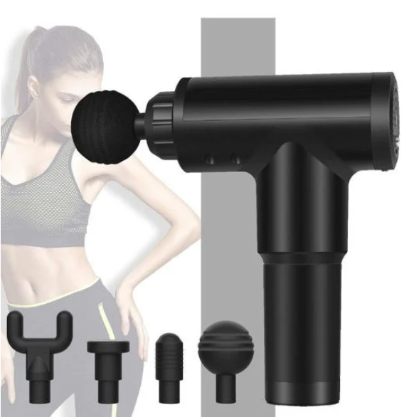 Портативный ручной массажер. Массажер с аккумулятором Fascial Gun. Черный вибрационный массажер на 4 насадкиVP
Портативный ручной массажер. Массажер с аккумулятором Fascial Gun. Черный вибрационный массажер на 4 насадкиVP