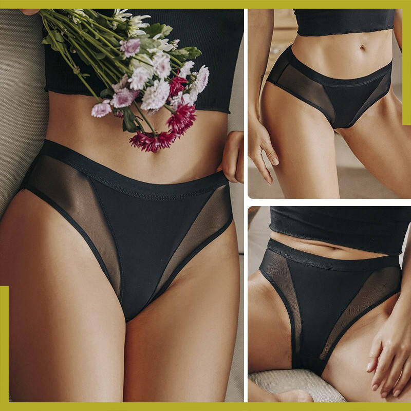 Женские трусики Finetoo из нежной сеточки - размер M / Красивые трусики женские, Черный
Женские трусики Finetoo из нежной сеточки - размер M / Красивые трусики женские, Черный