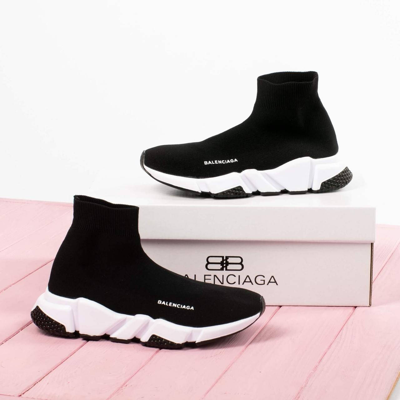 Кроссовки с носком Balenciaga Speed Trainer Black White (Баленсиага Спид Трейнер с носком черно-белые), Черно-белый
Кроссовки с носком Balenciaga Speed Trainer Black White (Баленсиага Спид Трейнер с носком черно-белые), Черно-белый