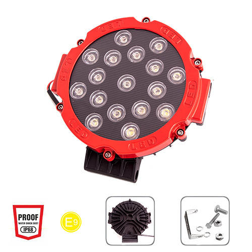 Фара рабочего света WLP-51R1RD 17Led х 3W, LED фара прожектор, фара дополнительного света, 12/24В, 51Вт., Красный
Фара рабочего света WLP-51R1RD 17Led х 3W, LED фара прожектор, фара дополнительного света, 12/24В, 51Вт., Красный