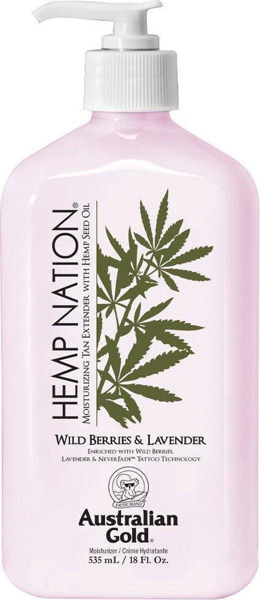 Лосьон после загара Australian Gold Hemp Nation Wild Berries & Lavender Body Lotion, 535 ml
Лосьон после загара Australian Gold Hemp Nation Wild Berries & Lavender Body Lotion, 535 ml