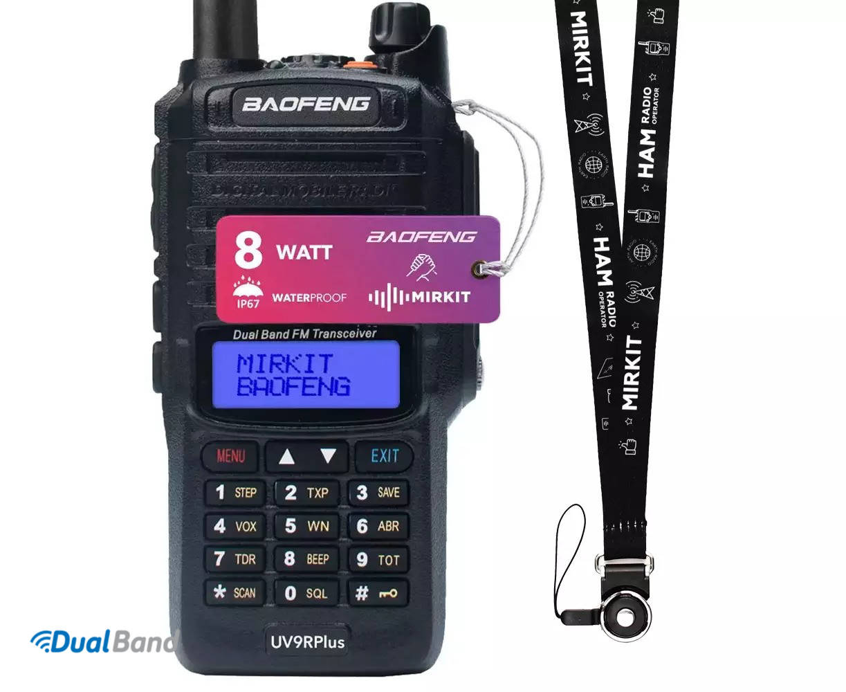 Рация Baofeng UV-9R PLUS MK1 8 Watt, IP67 в комплекте с отстегивающимся ремешком на шею Mirkit
Рация Baofeng UV-9R PLUS MK1 8 Watt, IP67 в комплекте с отстегивающимся ремешком на шею Mirkit