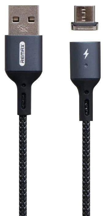 Кабель USB Remax Cigan Powerful Magnet Connection micro USB Cable 3A Black (RC-156m), Черный
Кабель USB Remax Cigan Powerful Magnet Connection micro USB Cable 3A Black (RC-156m), Черный