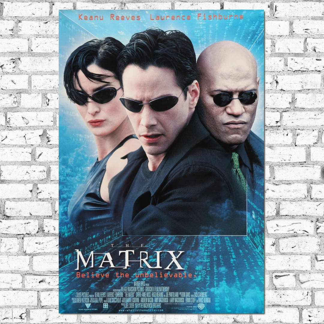 Плакат "Матрица, Нео, Тринити, Морфеус, Matrix (1999)" (артикул 0656) 42, Полуглянец, 28
Плакат "Матрица, Нео, Тринити, Морфеус, Matrix (1999)" (артикул 0656) 42, Полуглянец, 28