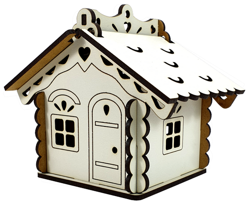 Дом № 1 шкатулка с открывающейся крышей, из МДФ 12 х 8,2 х 10 см AS-6237, М-2074 
Дом № 1 шкатулка с открывающейся крышей, из МДФ 12 х 8,2 х 10 см AS-6237, М-2074