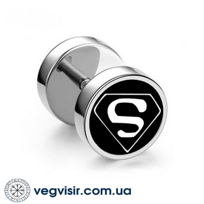 Модные мужские серьги-штанги с рисунком Супермен Superman из титановой стали на одно ухо
Модные мужские серьги-штанги с рисунком Супермен Superman из титановой стали на одно ухо