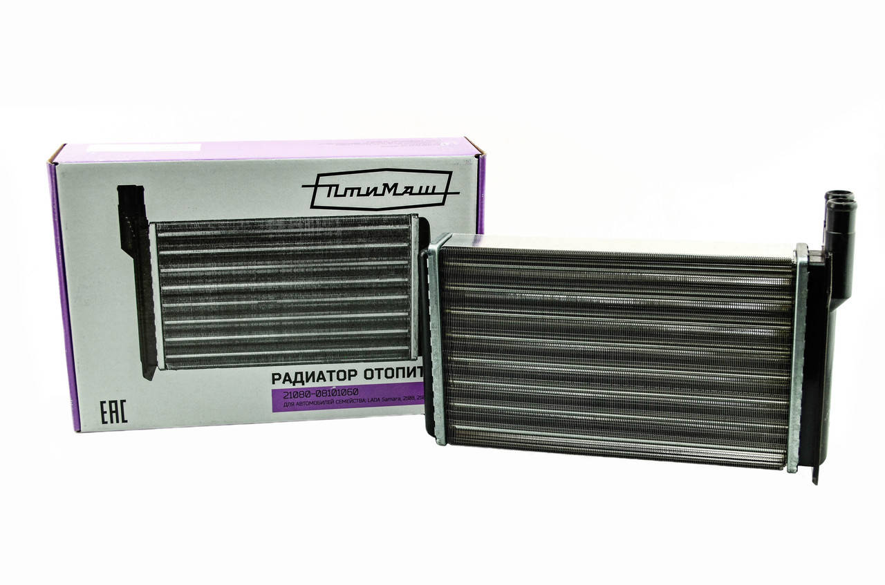 Радиатор отопителя 2108, 2109, 21099, 2113-2115 (радиатор печки) ПТИМАШ
Радиатор отопителя 2108, 2109, 21099, 2113-2115 (радиатор печки) ПТИМАШ