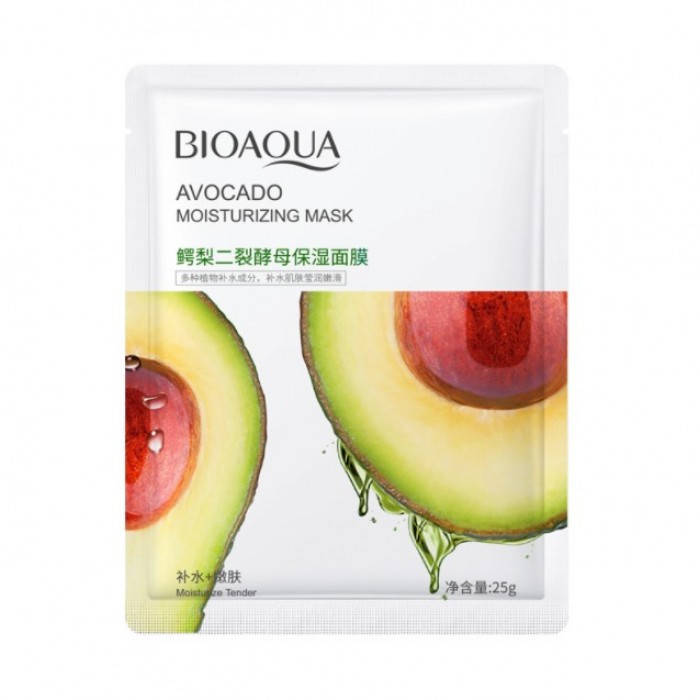 Тканевая маска для лица Bioaqua Avocado Moisturizing Mask с екстрактом авокадо, 1шт
Тканевая маска для лица Bioaqua Avocado Moisturizing Mask с екстрактом авокадо, 1шт