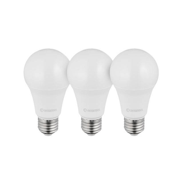 Лампы светодиодные, набор 3 шт, LED A60, E27,15Вт, 150-300В, 4000K, 30000ч, гарантия 3года INTERTOOL LL-3017
Лампы светодиодные, набор 3 шт, LED A60, E27,15Вт, 150-300В, 4000K, 30000ч, гарантия 3года INTERTOOL LL-3017
