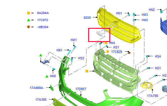 Эмблема на переднюю решетку радиатора Ford Kuga/Escape 2016-2019 GJ5Z 9942528-B, 2069895, GJ54 8B262-AA
Эмблема на переднюю решетку радиатора Ford Kuga/Escape 2016-2019 GJ5Z 9942528-B, 2069895, GJ54 8B262-AA